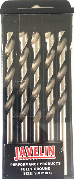 Drill Bit Hss Pkt5 9.0Mm Din 338