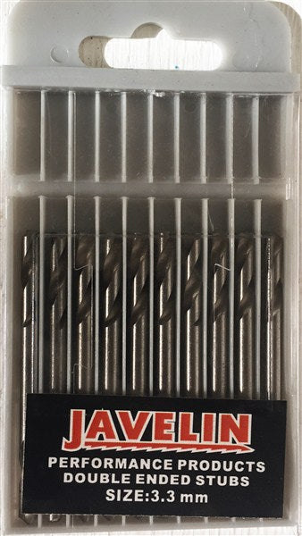 Drill Bit Hss Stub/De Pkt 10  3.3Mm