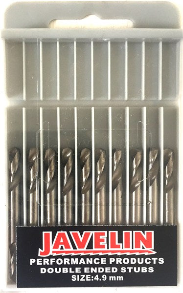Drill Bit Hss Stub/De Pkt 10  4.9Mm
