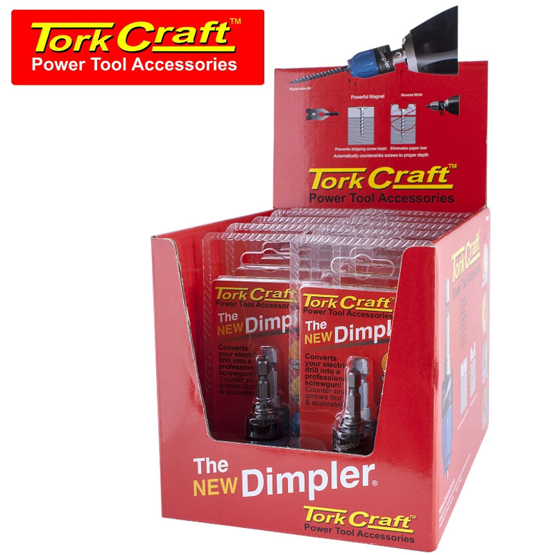 Dimpler Drywall Driver Display Box Empty  Refill 10 X Dim001