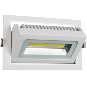 Brightstar DL101 White 30W Adjustable LED Rectangular Recessed Downlight