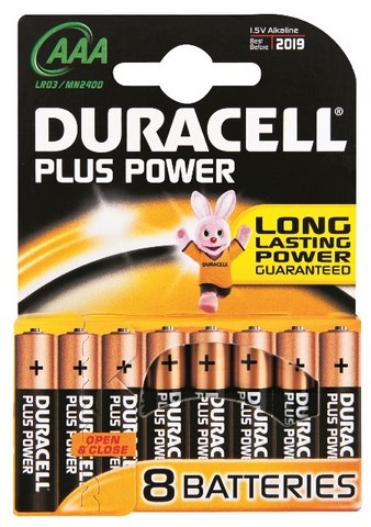 Duracell Battery Plus Pwr Aaa 8X10 Card Box