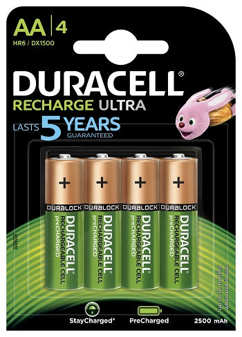 Batteries Duracell Rechr Aa P04 Box/10