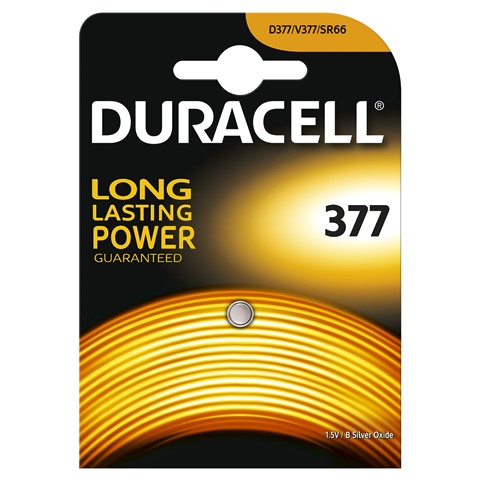 Duracell Battery Silver 377 1`S Each