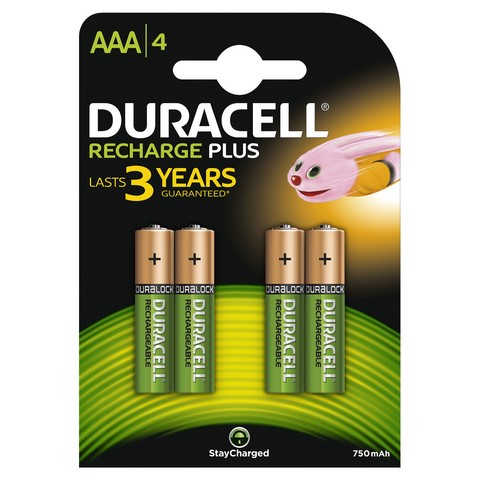 Duracell Battery Rechr Aaa 3Yr 4X10 Box