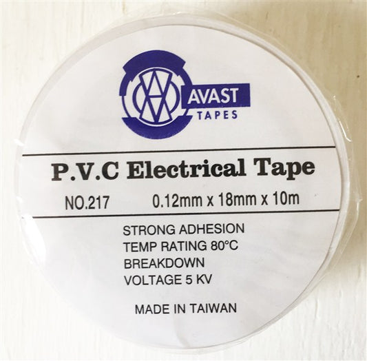 Insulation Tape 10 Mt Pvc White
