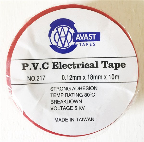 Insulation Tape 10 Mt Pvc Red