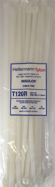 C900Le Ties White 388Mm*7.8Mm Pack 50 T120R