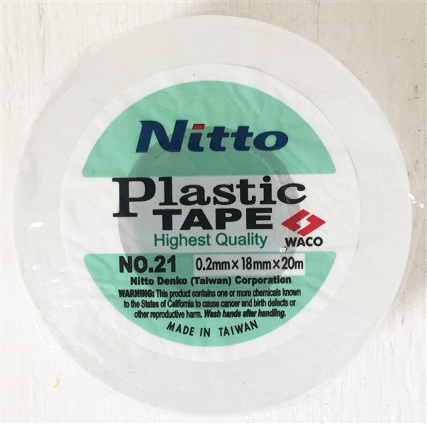 Nitto Plastic Tape White