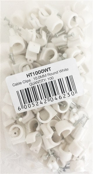 Saddles Pvc 10Mm Round Box Of 100