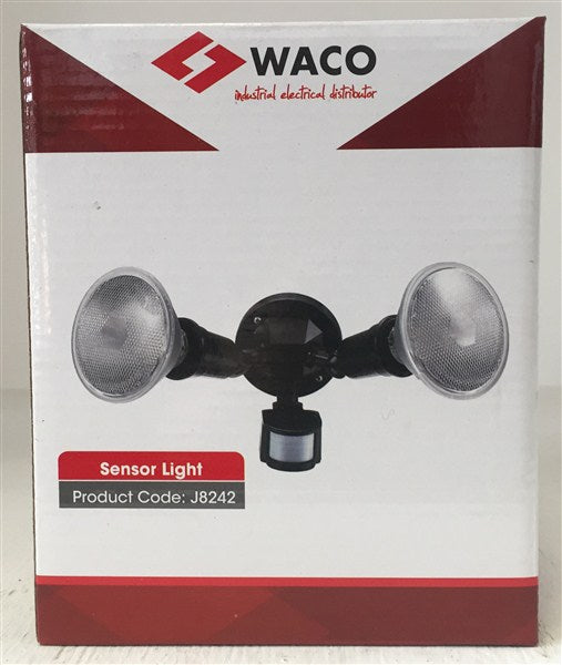 Light Fitting Security Double Sensor Par38 Black