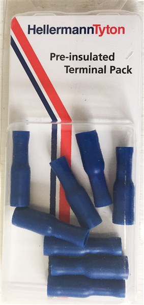 Terminal Pp Insul Brass Butt Conn Pkt10 Prpk16