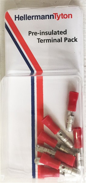 Terminal Pp Insul Pigback Discon 6.35X0.8Mm Pkt10 Prpk22