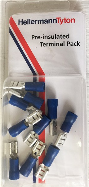 Terminal Pp Full Vinyl Insul 6.35X0.8Mm Pkt5 Prpk39