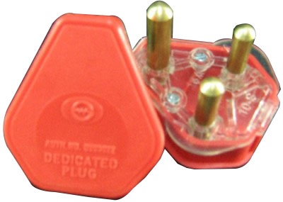 Plugtop Dedicated Red 3 Pin 1054Rd