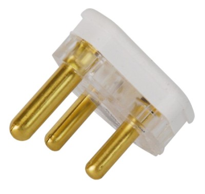 Plug Top 16A 3 Pin White  Miit10