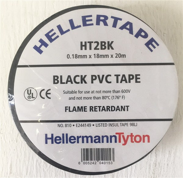 Insulation Tape Pvc Flame Retard 20Mt Black