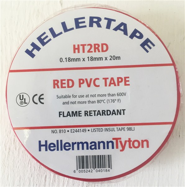 Insulation Tape Pvc  Flame Retard 20Mt Red