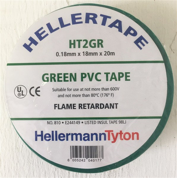 Insulation Tape Pvc Flame Retard 20Mt Green