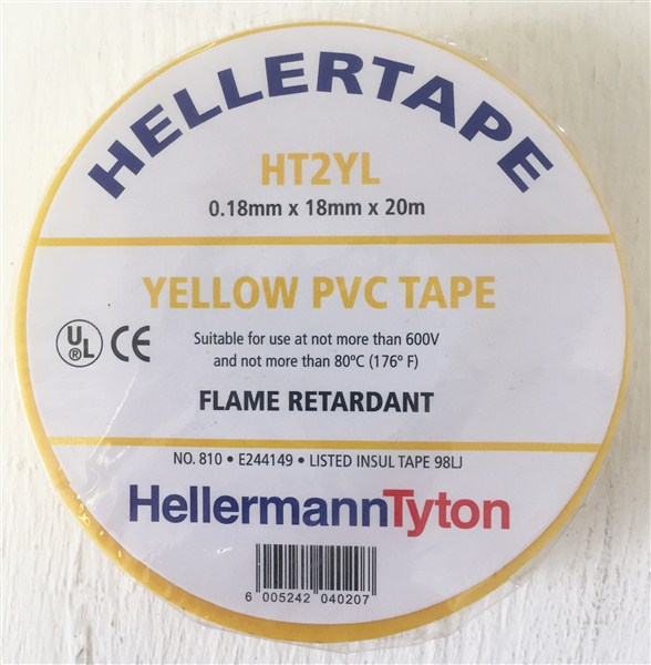 Insulation Tape Pvc Flame Retard 20Mt Yellow