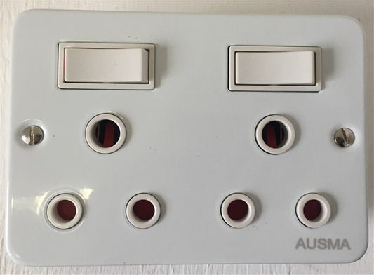Switch Industrial Socket  Double 50X100  Amd01