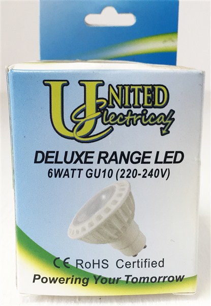 Globe Downlight Led 6W 230V Warm/W Gu10 350Lm 30000Hrs