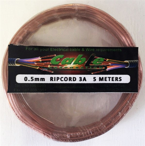 Wire Ripcord Prepack Clear 0.5Mm X  5Met