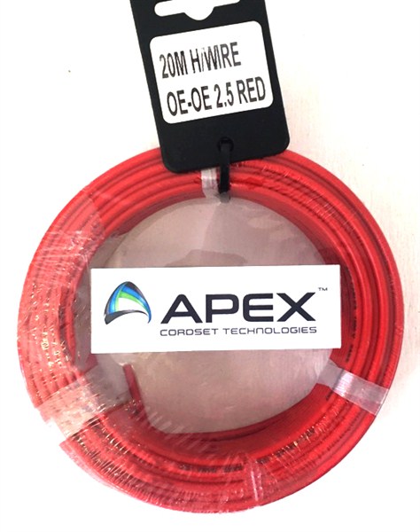 Wire Housewire Prepack  Red 2.5Mm X 20Met