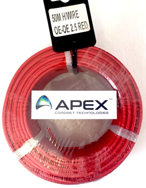 Wire Housewire Prepack  Red 2.5Mm X 50Met