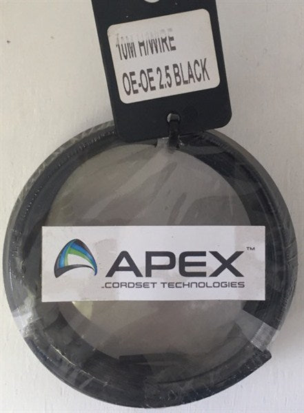 Wire Housewire Prepack  Black 2.5Mm X 10Met