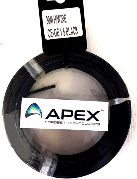 Wire Housewire Prepack  Black 1.5Mm X 20Met