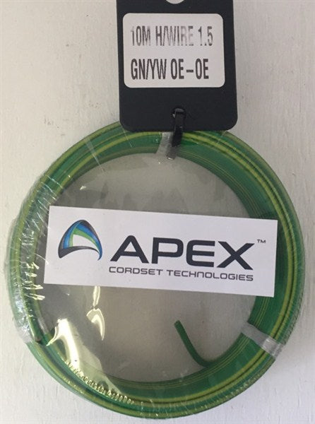 Wire Housewire Prepack Green/Yel 1.5Mm X 10Mt