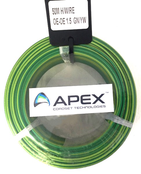 Wire Housewire Prepack Green/Yel 1.5Mm X 50Mt