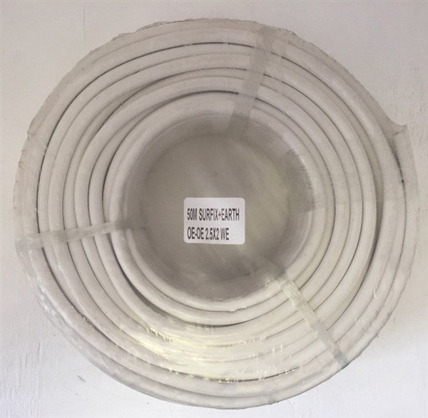 Wire Surfix Prepack White 2+E 2.5Mm X 50Met