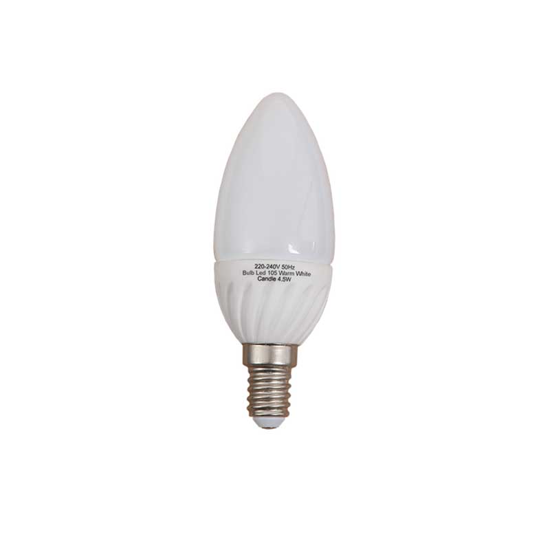 Globe Candle Led Twin Pack Es 3W Cool White