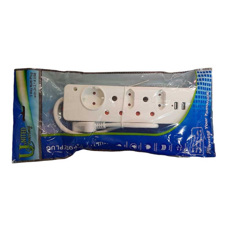 Multiplug 5 Way With 2 Usb Umb - 05Usb
