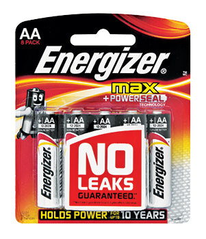 Energizer Max: Aa - 8 Pack (Moq 12) E91Bp8-Max