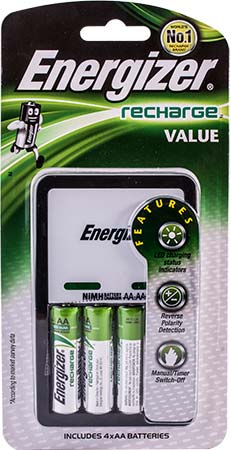 Energizer Value Charger (C/W Aa Batteries (4)