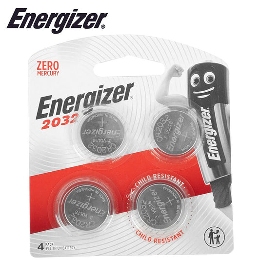 Energizer 2032 3V Lithium Coin Battery 4 Pack (Moq X12)