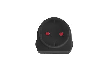 Adaptor Schuko Black E/Mate