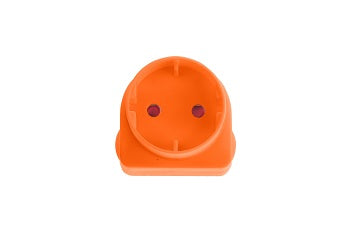 Adaptor Schuko Orange E/Mate