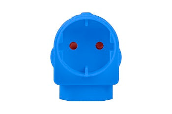 Adaptor Euro/Schuko Blue E/Mate