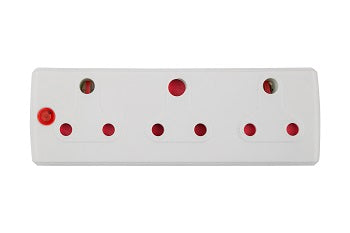 Adaptor 3X16A White E/Mate