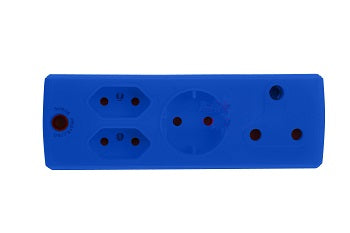 Adaptor 1X16A+2X5A+1Xsk Blue E/Mate