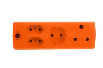 Adaptor 1X16A+2X5A+1Xsk Orange E/Mate