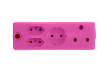 Adaptor 1X16A+2X5A+1Xsk Pink E/Mate