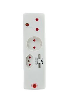 Adaptor 1X16A+1X5A+1Sk+2Usb Surge E/Mate