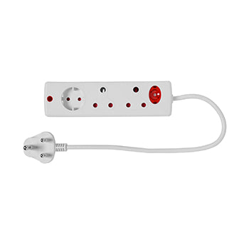 Multiplug 3Way White E/Mate