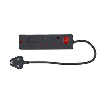 Multiplug 3Way Black E/Mate
