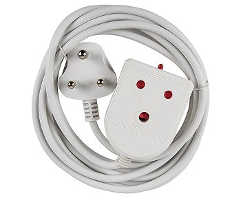 Extension Lead 16A  3M White E/Mate